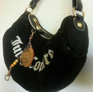 Juicy Couture Bags - Juicy Couture black plush purse Juicy Couture Bags - Juicy Couture black plush purse